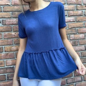 Copper Key Blue Top - Small
